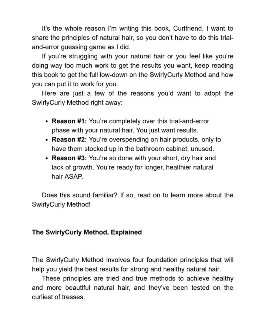 The SwirlyCurly Method Book