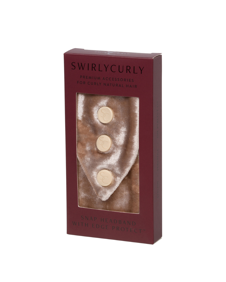 Cream Velvet Adjustable Headband