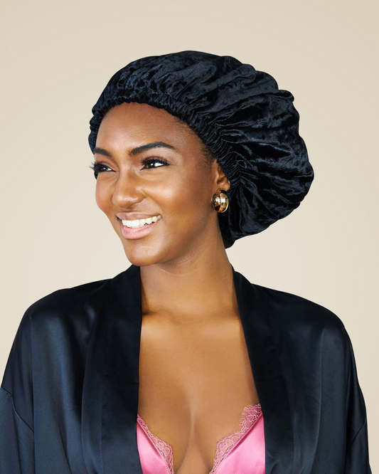 Velvet Satin Lined Adjustable Bonnet