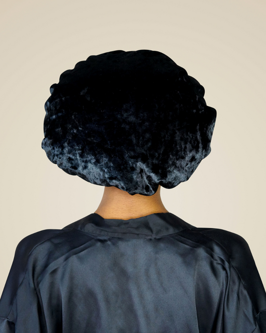 Velvet Satin Lined Adjustable Bonnet