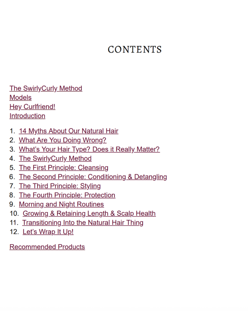 The SwirlyCurly Method Book