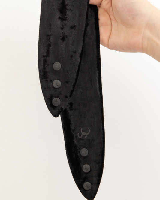 Black Velvet Adjustable Headband