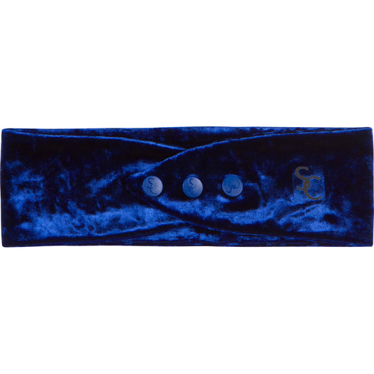 Blue Velvet Adjustable Headband