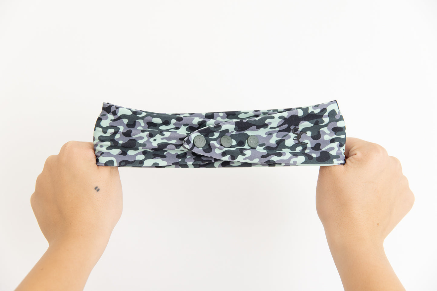 Green Camouflage Adjustable Headband