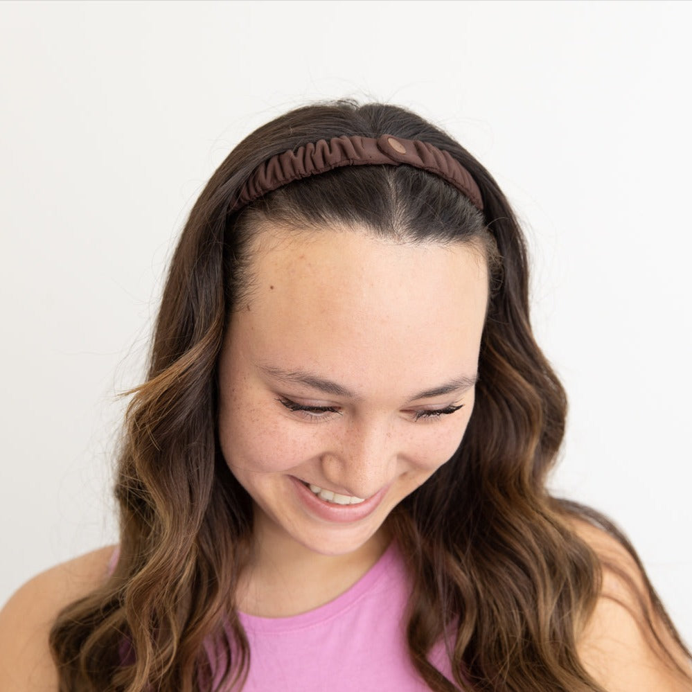 Oversized, Thick Afro-Puff Scrunchies™ Brown